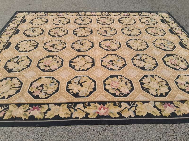 An Aubusson Carpet Hand Knotted