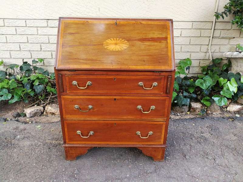 A George III Mahogany Bureau