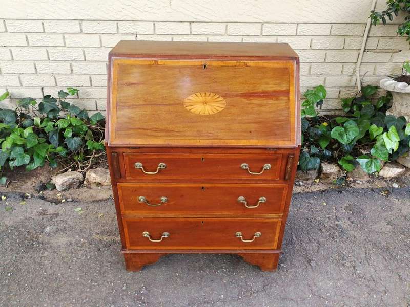 A George III Mahogany Bureau