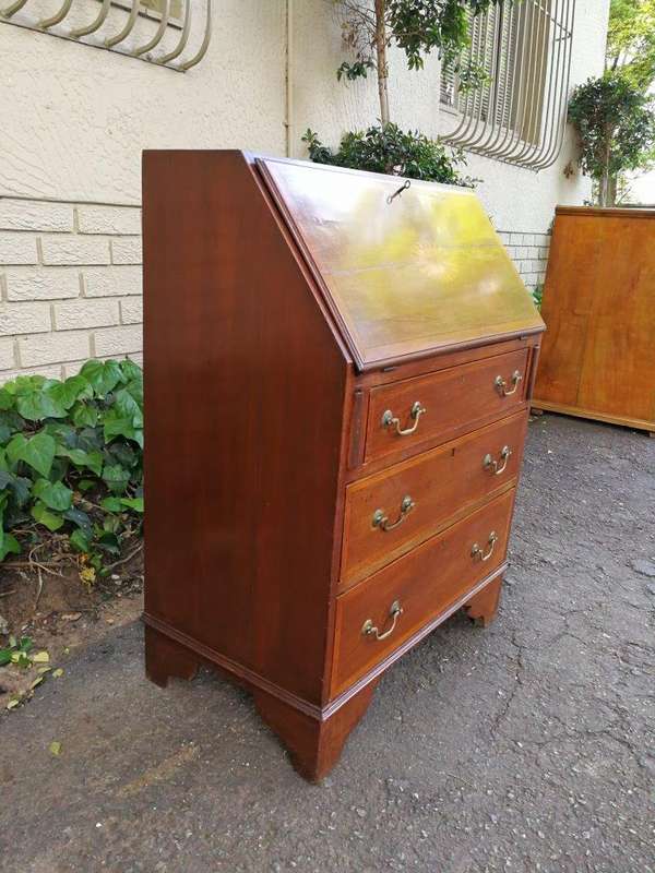 A George III Mahogany Bureau