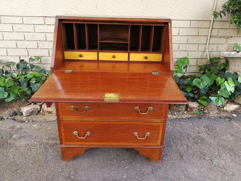 A George III Mahogany Bureau