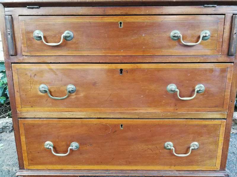 A George III Mahogany Bureau