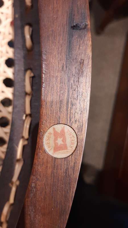A Pair Of Antique Stinkwood Chairs Made By Thesen Knysna Circa 1920