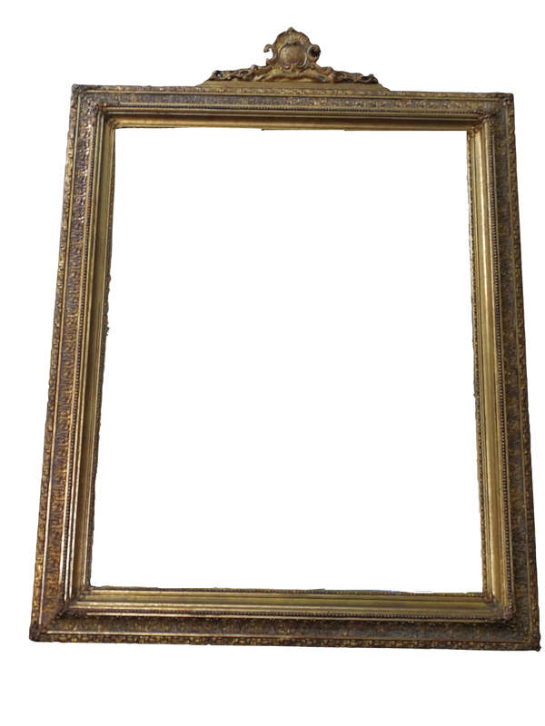 A Massive And Ornately Framed Gilded Mirror With Bevelled Mirror - ND