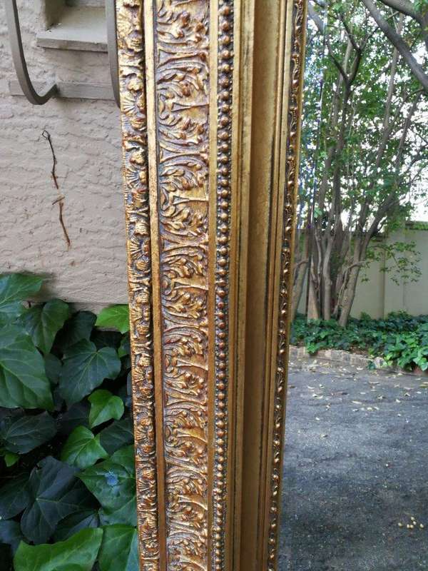 A Massive And Ornately Framed Gilded Mirror With Bevelled Mirror - ND