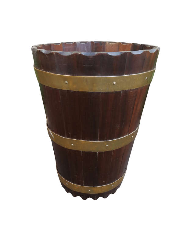 Large Stinkwood And Brass Bound Balie