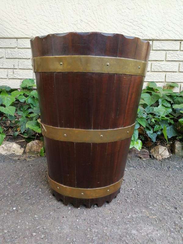 Large Stinkwood And Brass Bound Balie