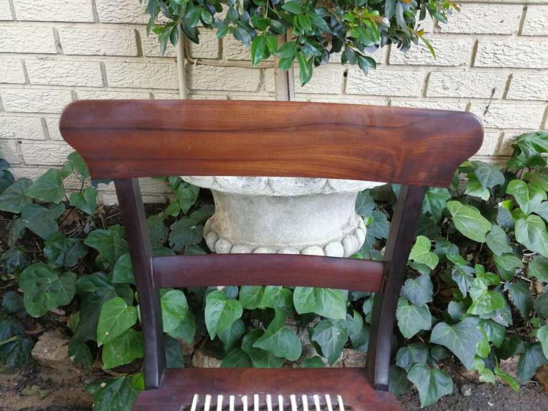 19th Century Regency Set Of 8 Stinkwood Riempie Chairs