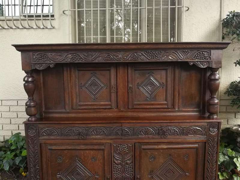 A Late 17th / Early 18th Century Oak Server / Court Cupboard (a sideboard used to store plates an...