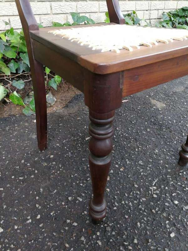 A Pair Of Cape Regency Stinkwood Chairs