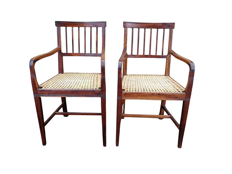 A Pair Of Cape Mulberry Armchairs, Mid 19th Century