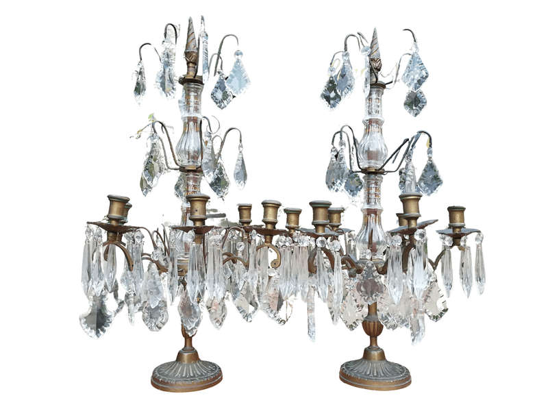 Pair Of Belguim Candelabras