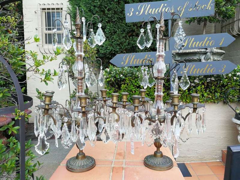 Pair Of Belguim Candelabras