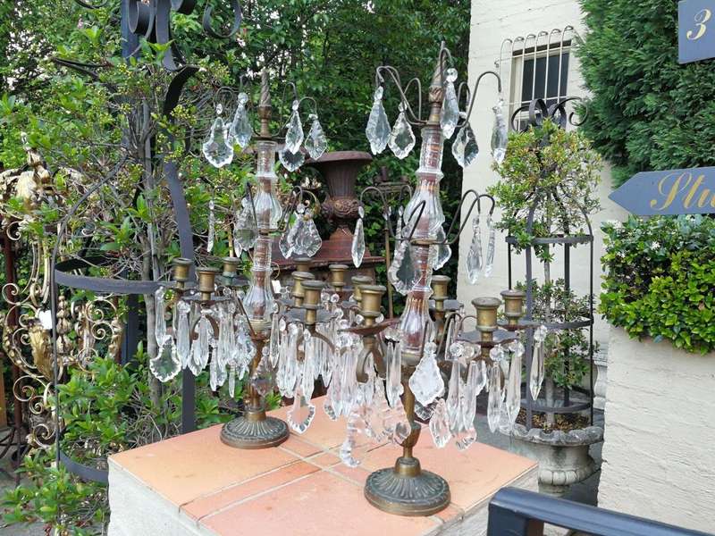 Pair Of Belguim Candelabras