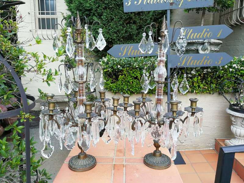 Pair Of Belguim Candelabras