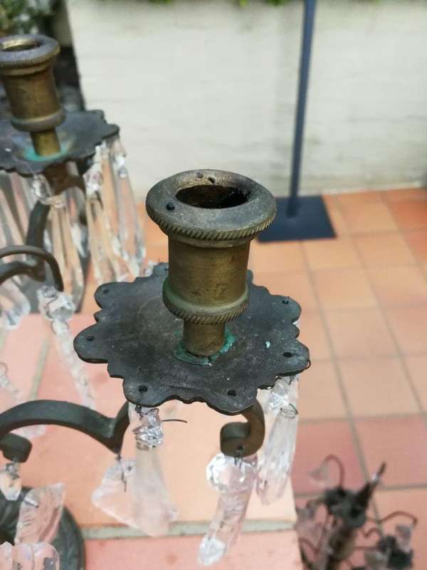 Pair Of Belguim Candelabras