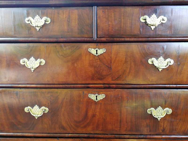 A George III Walnut Chest-On-Chest