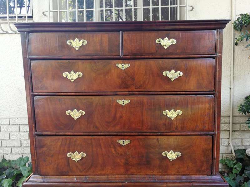 A George III Walnut Chest-On-Chest