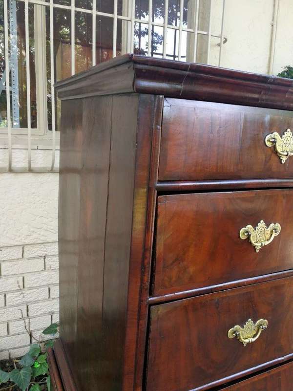 A George III Walnut Chest-On-Chest