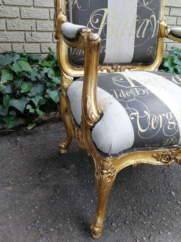 A Fine Pair Of Large Early 20th Century Carved Mahogany Armchairs
