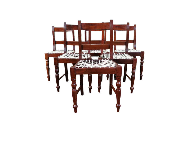 Set Of Six (6) Riempie Chairs