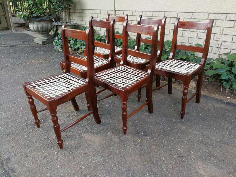 Set Of Six (6) Riempie Chairs