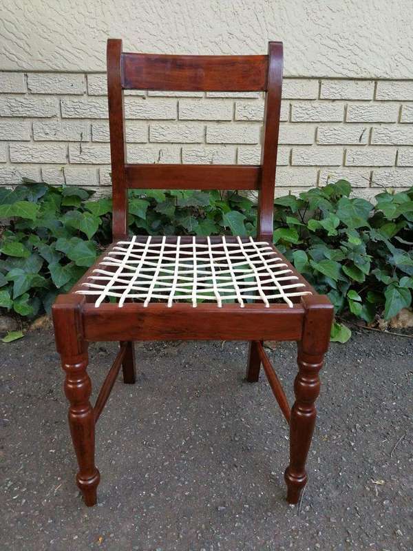 Set Of Six (6) Riempie Chairs