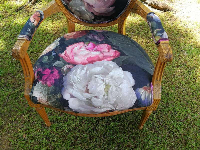 Pair Of French Louis XV-Style Bergere Armchairs