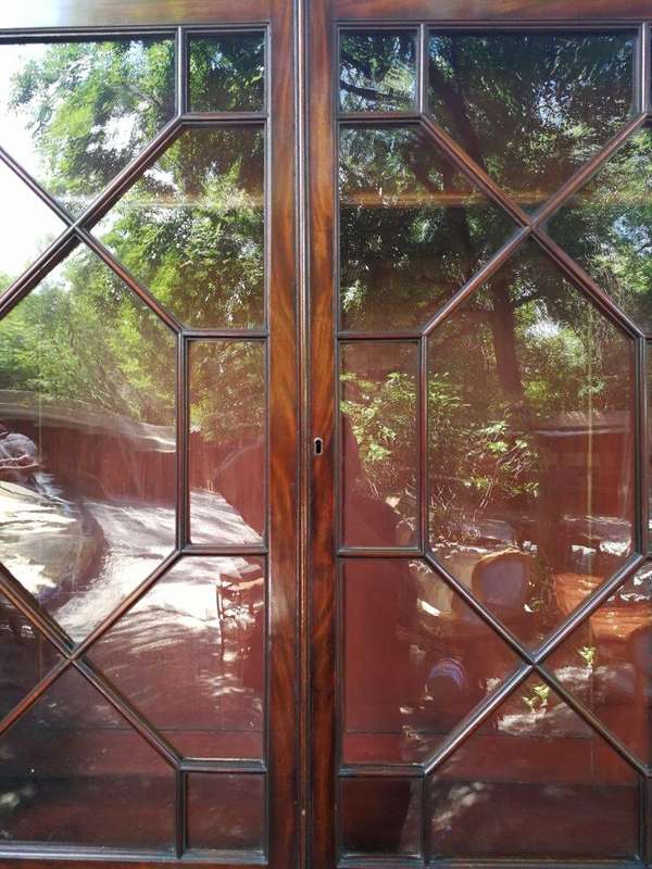 Georgian Mahogany Secretaire Bookcase, Circa 1800, In Two Parts - ND
