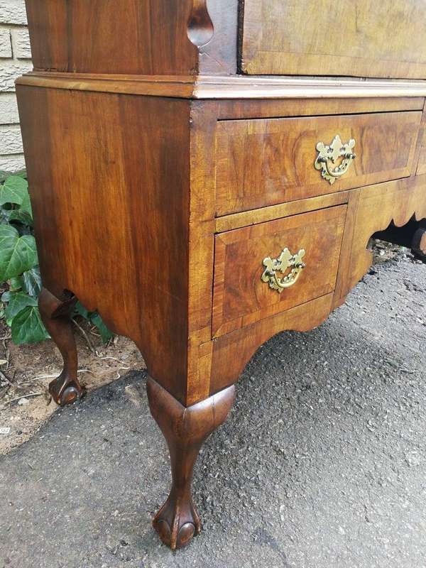 Georgian Walnut Chest-On-Chest, Circa 1800, In Two Parts