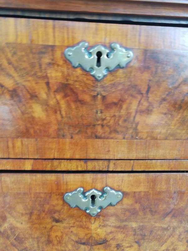 Georgian Walnut Chest-On-Chest, Circa 1800, In Two Parts