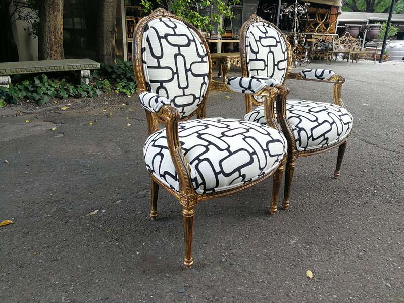 20th Century Pair Of French-Style Armchairs