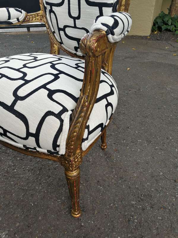 20th Century Pair Of French-Style Armchairs