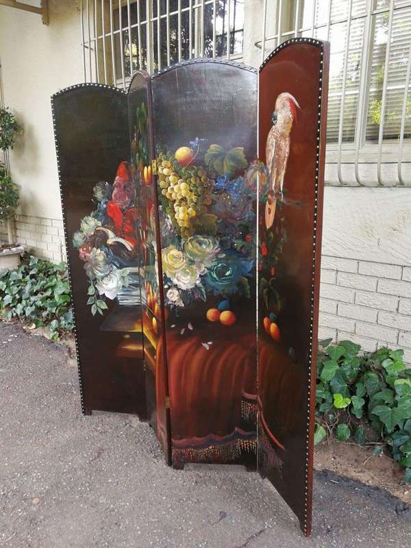 A Commissioned And Painted Screen By David Althorpe
