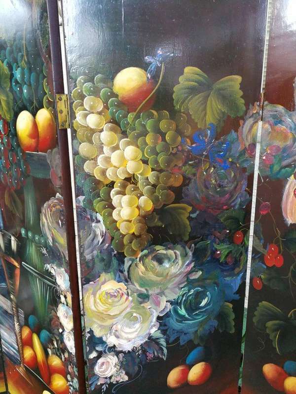 A Commissioned And Painted Screen By David Althorpe