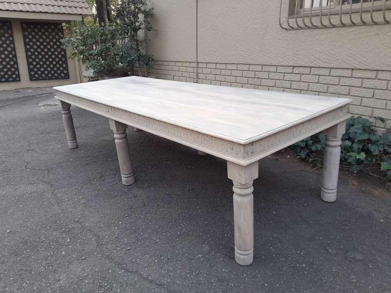 A Mahogany English Ornately Carved 12 Seater Dining / Boardroom Table on Turned 6 Legs in A Conte...