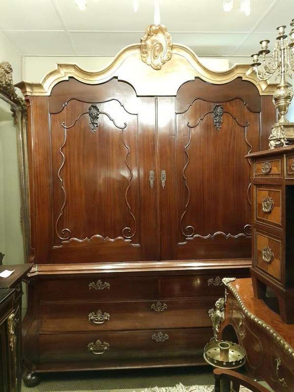 A 19th Century Dutch Mahogany Armoire