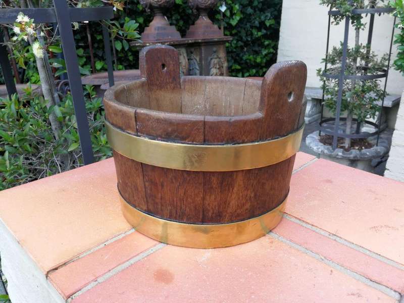 A Teak And Brass-Bound Cape Balie ND