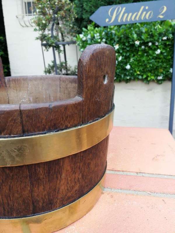 A Teak And Brass-Bound Cape Balie ND