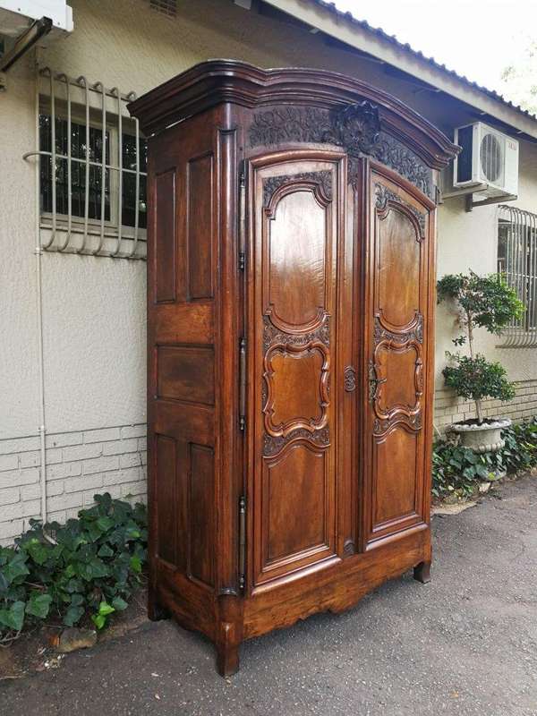Lyonnaise Gendarme Walnut Armoire Circa 1750 ND