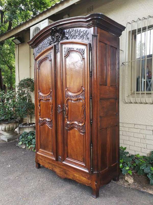 Lyonnaise Gendarme Walnut Armoire Circa 1750 ND