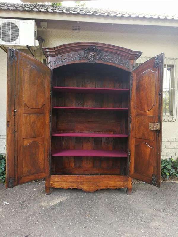 Lyonnaise Gendarme Walnut Armoire Circa 1750 ND