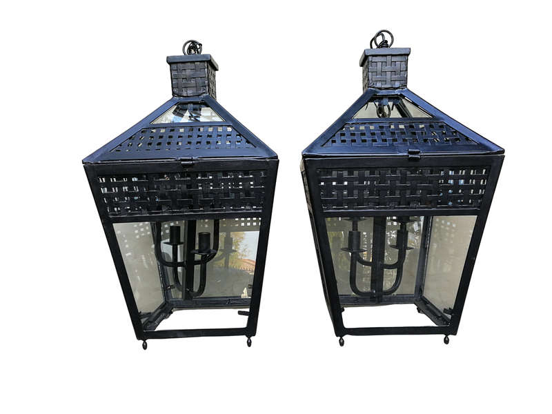 A Pair Of Vintage Lanterns - ND