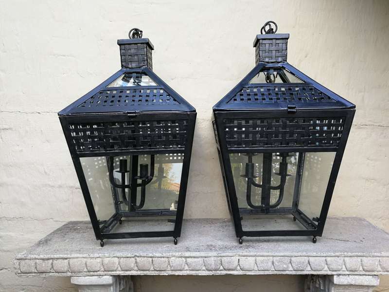 A Pair Of Vintage Lanterns - ND