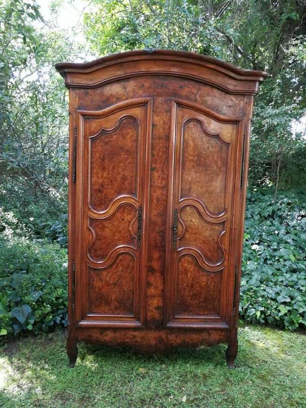 A French Burr Ash (Loupe De Frêne) Armoire
