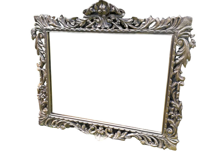 Ornately Carved Gilded Mirror
