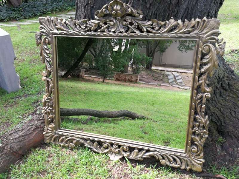 Ornately Carved Gilded Mirror