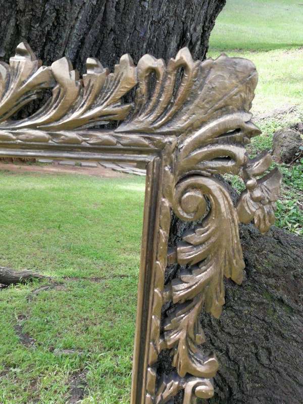 Ornately Carved Gilded Mirror