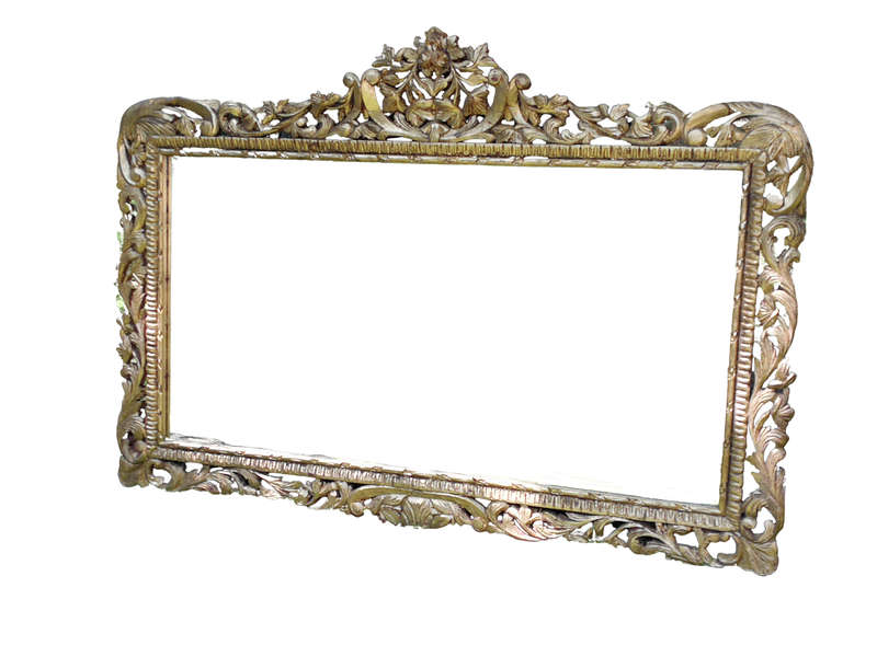 Ornately Carved Gilded Mirror