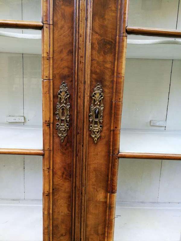 An 18th Century / Circa1740 Dutch Burr Walnut Display Cabinet - ND